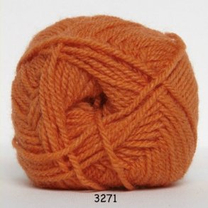  Akrylgarn - Jette Akrylgarn Hjertegarn- fv 3271 Orange