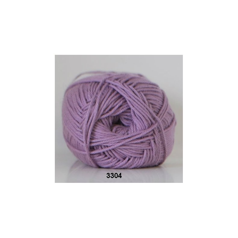 Cotton nr. 8/4 - Bomuldsgarn til hkling - fv 3304 Lavendel