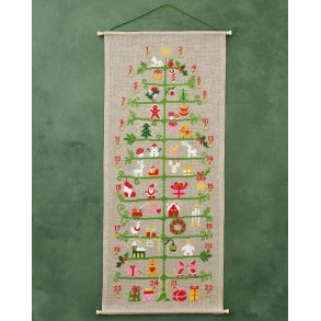 Paketkalender broderikit med Trdet Permin - 34-4212