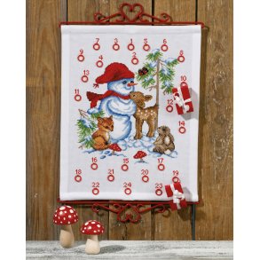 Paketkalender Broderisats Sngubbe med djur - 34-7260