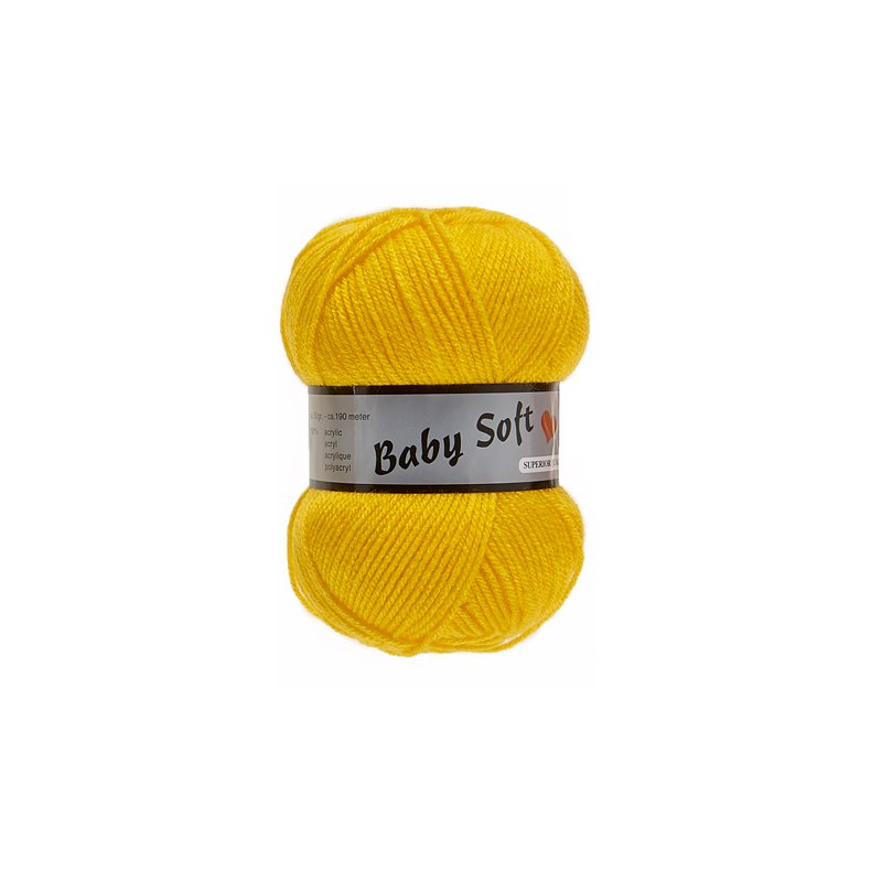 Baby Soft Yarn Lammy - Bldt Baby Garn Fv 371 Gul