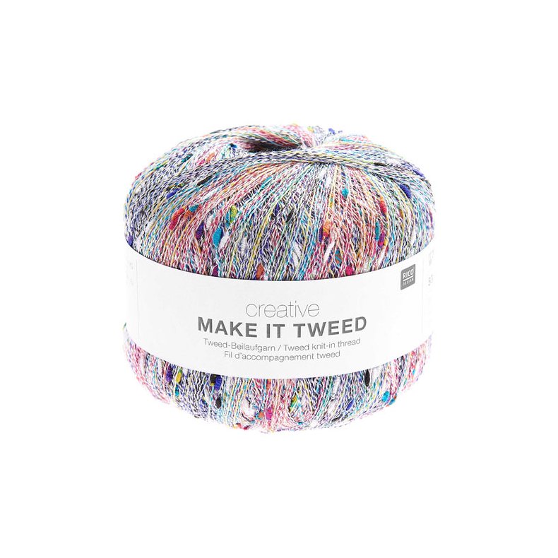 Rico Make It Tweed- Tyndt Flerfarvet følgegarn 383352-Fv 01