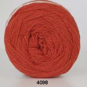  Hjertegarn Organic 350 - fv 4098 Mrk orange