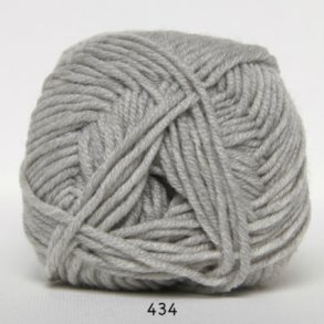 Hjertegarn Extrafine Merino 90 Garn- fv 434 Ljusgr