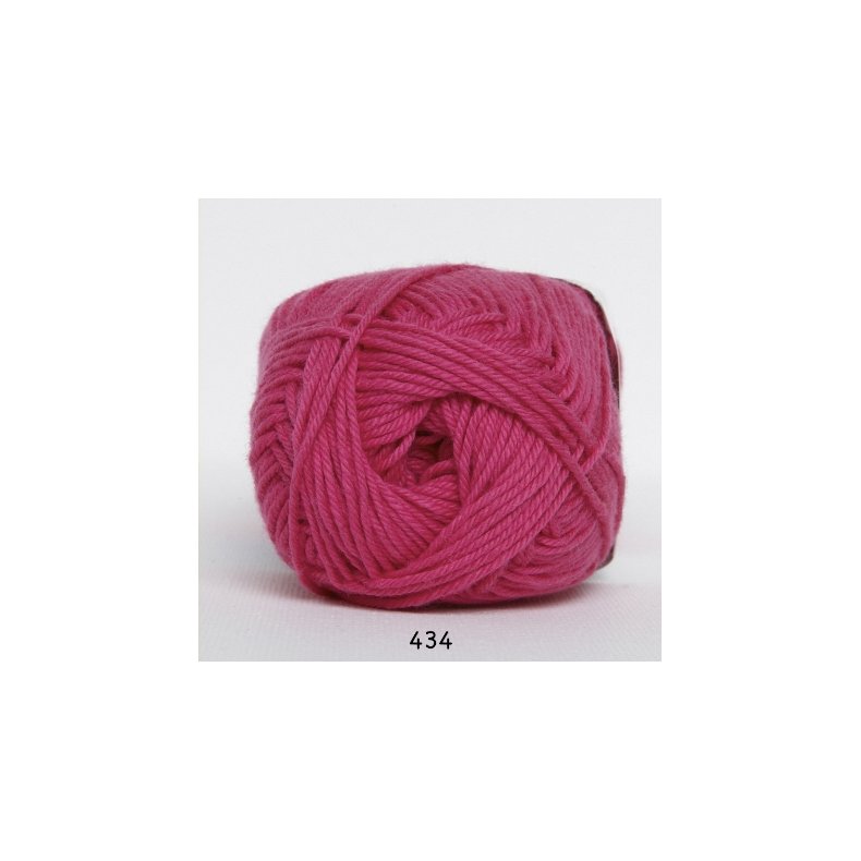 Cotton nr. 8/4 - Bomuldsgarn til hkling- fv 434 Pink