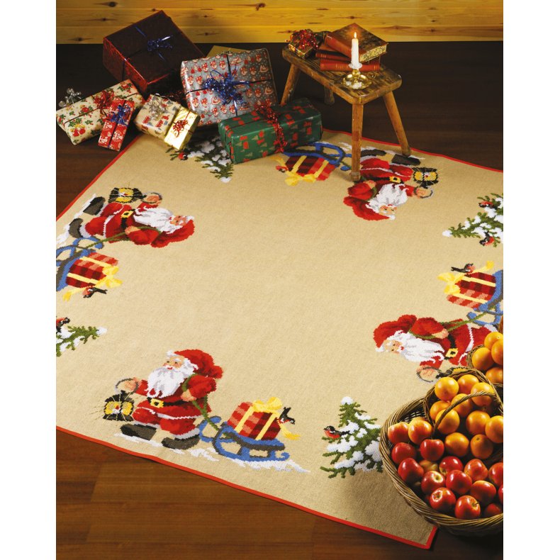 Juletrstppe - Julem. m/gaveklk 170x170 cm - 45-1299