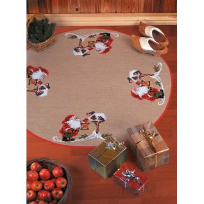 Juletrstppe - Nisse m/korn  122cm 45-5219