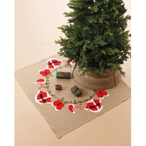 Julgransmatta - Torklinan Broderikit 118 x 118 cm 45-6232