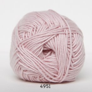 Cotton nr. 8/4 - Bomuldsgarn til hkling -  fv 4951 Lyseste Lyserd