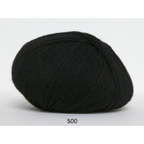Hjerte Fine Highland Wool - Uldgarn - Hjertegarn - fv 500 Sort