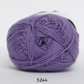 Cotton nr. 8/4 - Bomuldsgarn til hkling - fv 5244 Mrk Lavendel