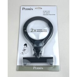 Handsfree f�rstoringsglas med LED-ljus � 2x f�rstoring och 4x detaljlins - 5891