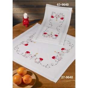 Pritad broderi jul Juldekorationer - 63-9640 + 27-9640