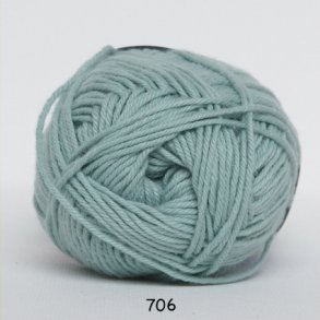Cotton nr. 8/4 - Bomuldsgarn til hkling - fv 706 Pastel Grn