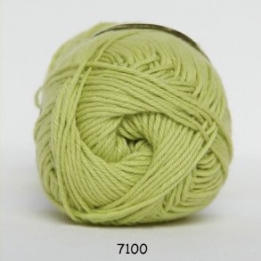 Cotton nr. 8/4 - Bomuldsgarn til hkling - fv 7100 Lime Grn
