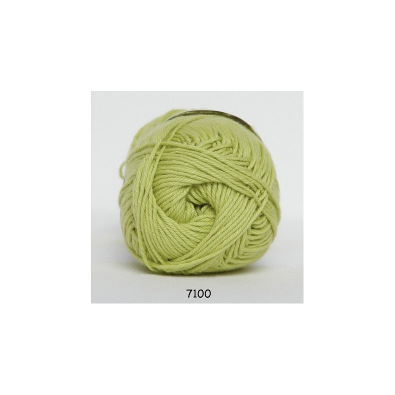 Cotton nr. 8/4 - Bomuldsgarn til hkling - fv 7100 Lime Grn