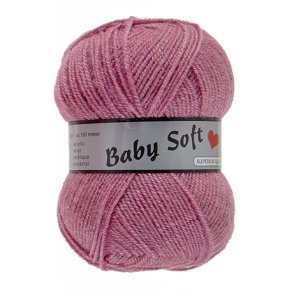 Baby Soft Garn Lammy -  Mjuk Baby Garn Fv 730 Gammal Rosa