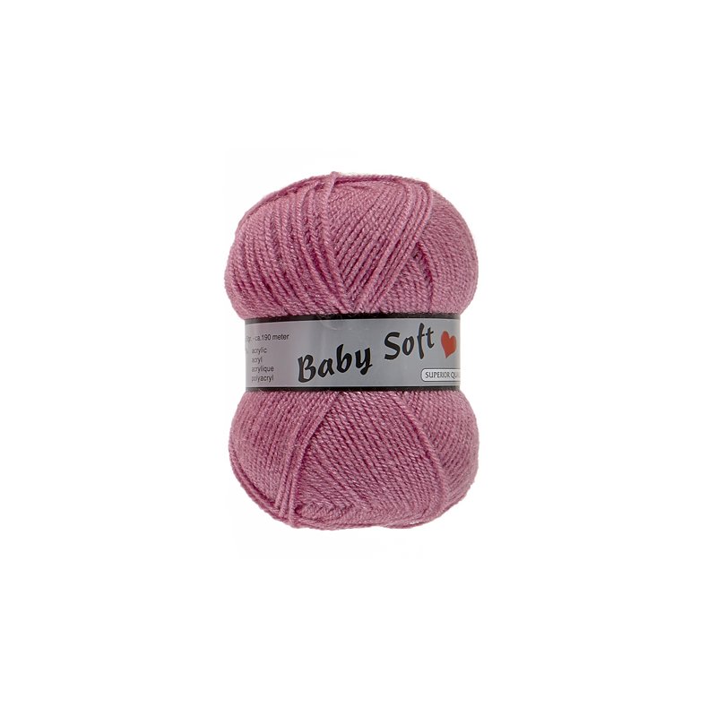 Baby Soft Yarn Lammy - Bldt Baby Garn Fv 730 Gammel Rosa