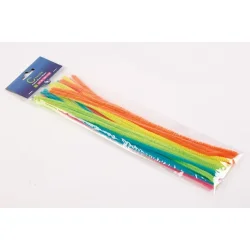 Chenille Piberenser Neon 6 mm x 30 cm 20 stk ass - 736220