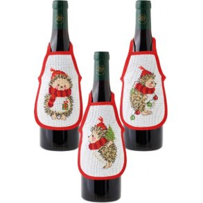 Permin broderikit - Flaskfrklde med igelkottar 78-2238