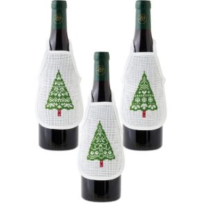 Permin broderikit - Flaskfrklde med julgranar 78-2239