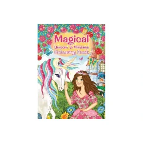 Mlarbok A4 Magical Unicorn & Princess 16 sider - 789861