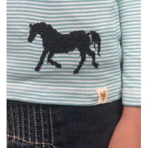 Vandopl�seligt Stramaj Permin -  Sort Hest 7 x 9 cm - 79-5813