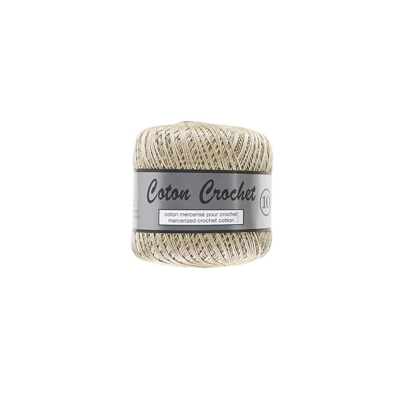 Merceriserat Bomullsgarn Coton Crochet Lammy Yarn Fv 791 Kaffe med grdde