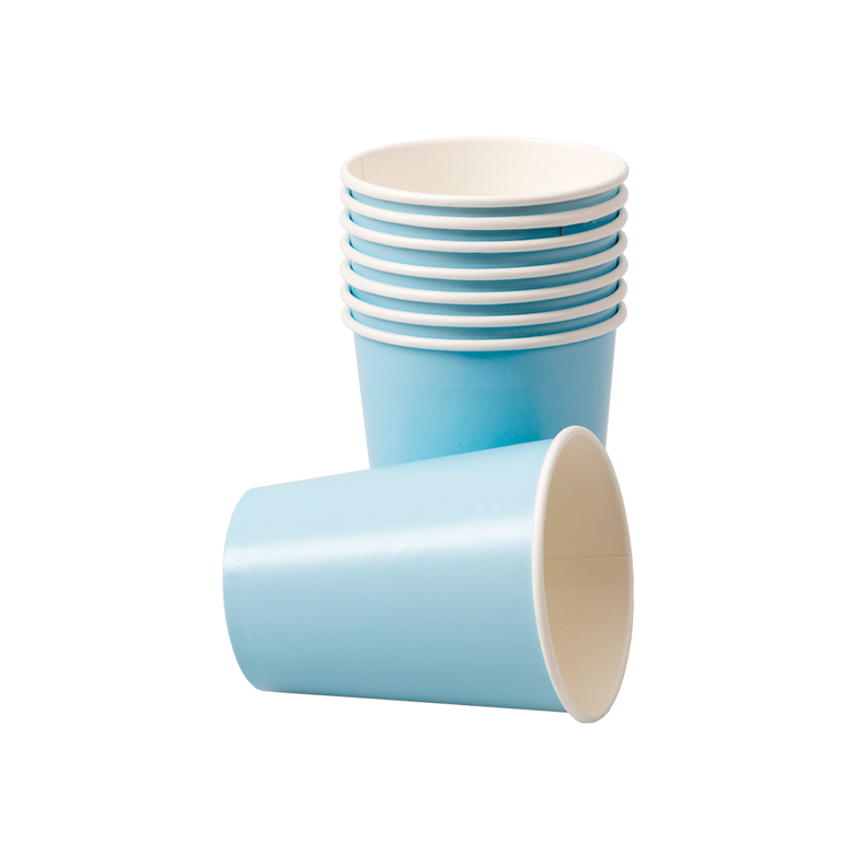 Paper Cup Light Blue 8 st - 79832