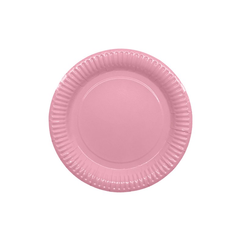 Party Paper Plate Pink 23,8 cm 8 st - 79886