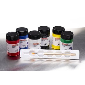 Hobby Akrylfrg Set 6 x 60 ml M/ Palett & Pensel