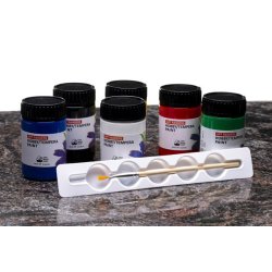 Hobby Acryl Maling St 6 x 60 ml M/Palette &amp; Pensel