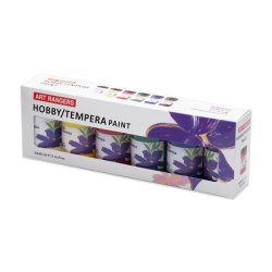 Hobby Acryl Maling St 6 x 60 ml M/Palette &amp; Pensel