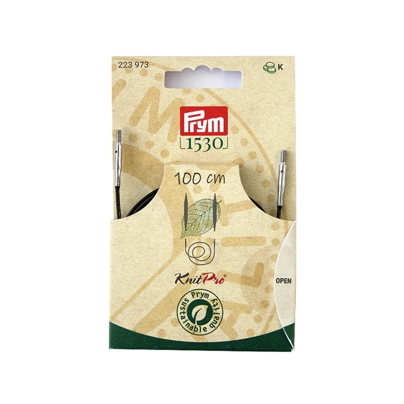 KNITPRO RUNDSTICKSKABEL M/swivel 100 cm - 10645