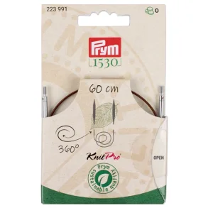 KNITPRO RUNDSTICKSKABEL M/swivel 60 cm - 10664