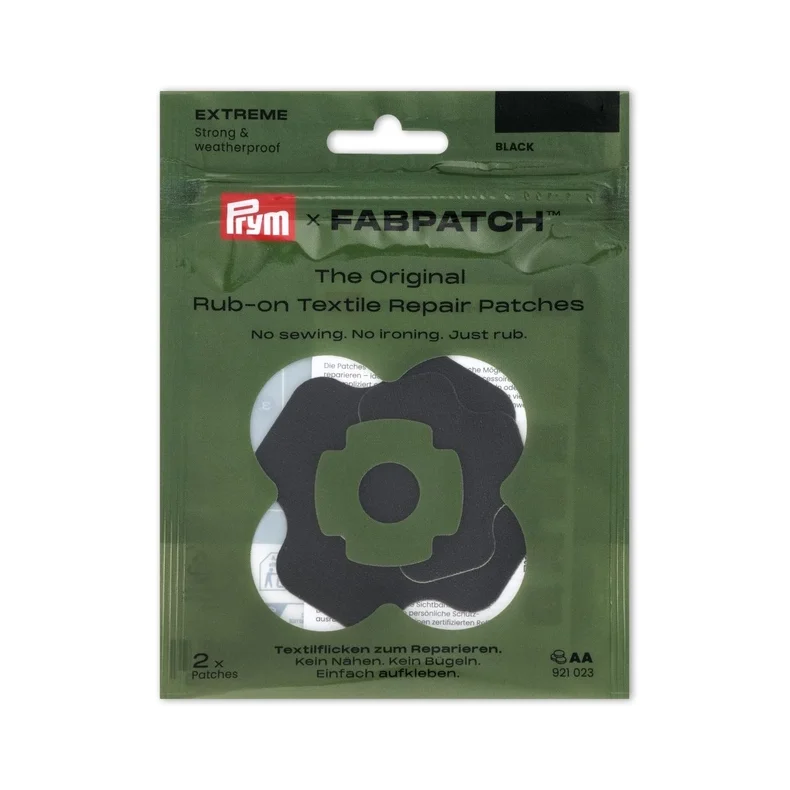 &ldquo;Prym FabPatch svart reparationslapp f�r regnkl�der&rdquo;