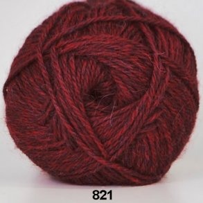 Hjerte Alpaca - Alpaca ullgarn - fv 821 Bordeux Melleret