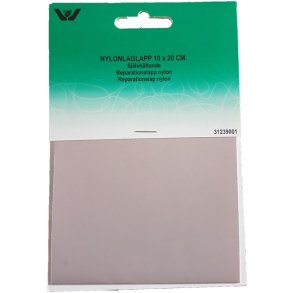 Reparationslapp Sjlvhftande Nylon 10 x 20 cm - Ljusgr