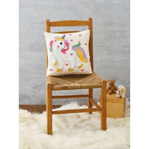 Broderi kuddsats med Unicorn - 83-2436