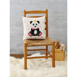 Broderi pude kit med Panda - 83-2439