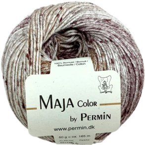 Maja Permin - Flerfarvet Bomuldsgarn - 881336 Brunbeige