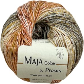 Maja Permin - Flerfarvet Bomuldsgarn - 881339 Lerjord