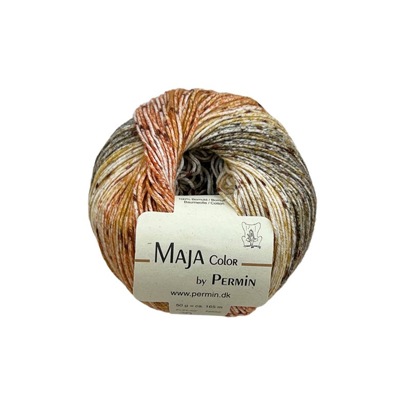 Maja Permin - Flerfarvet Bomuldsgarn - 881339 Lerjord