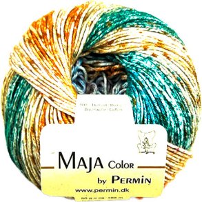 Maja Permin - Flerfarvet Bomuldsgarn - 881341 Tundra