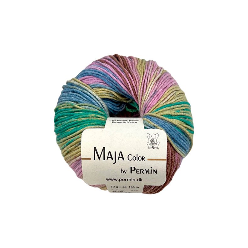 Maja Permin - Flerfarvet Bomuldsgarn - 881342 Lollipop