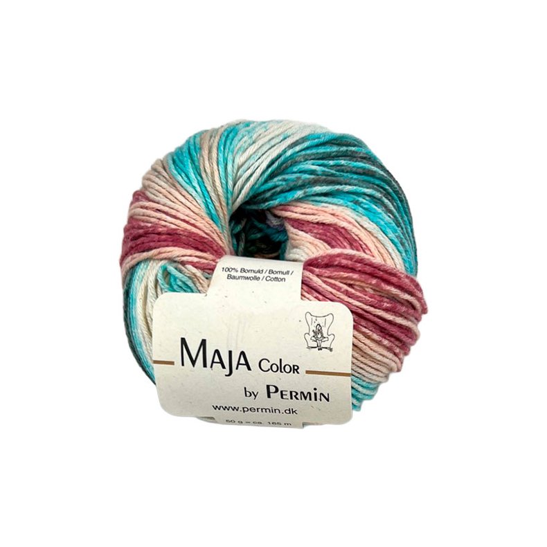 Maja Permin - Flerfarvet Bomuldsgarn - 881343 Unicorn