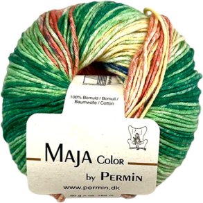 Maja Permin - Flerfarvet Bomuldsgarn - 881344 Blomstereng