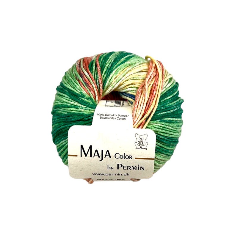 Maja Permin - Flerfarvet Bomuldsgarn - 881344 Blomstereng
