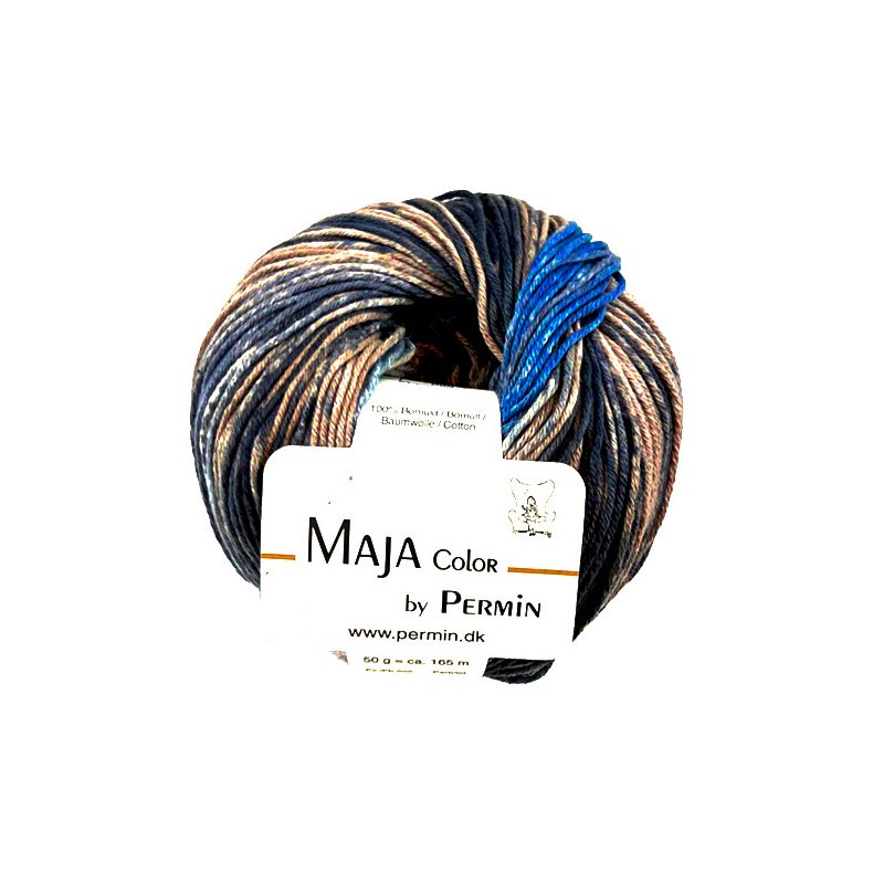 Maja Permin - Flerfarvet Bomuldsgarn - 881345 Sommerhav