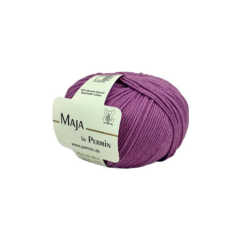Maja Permin - 100% Bomuldsgarn Fv 880368 Mulberry